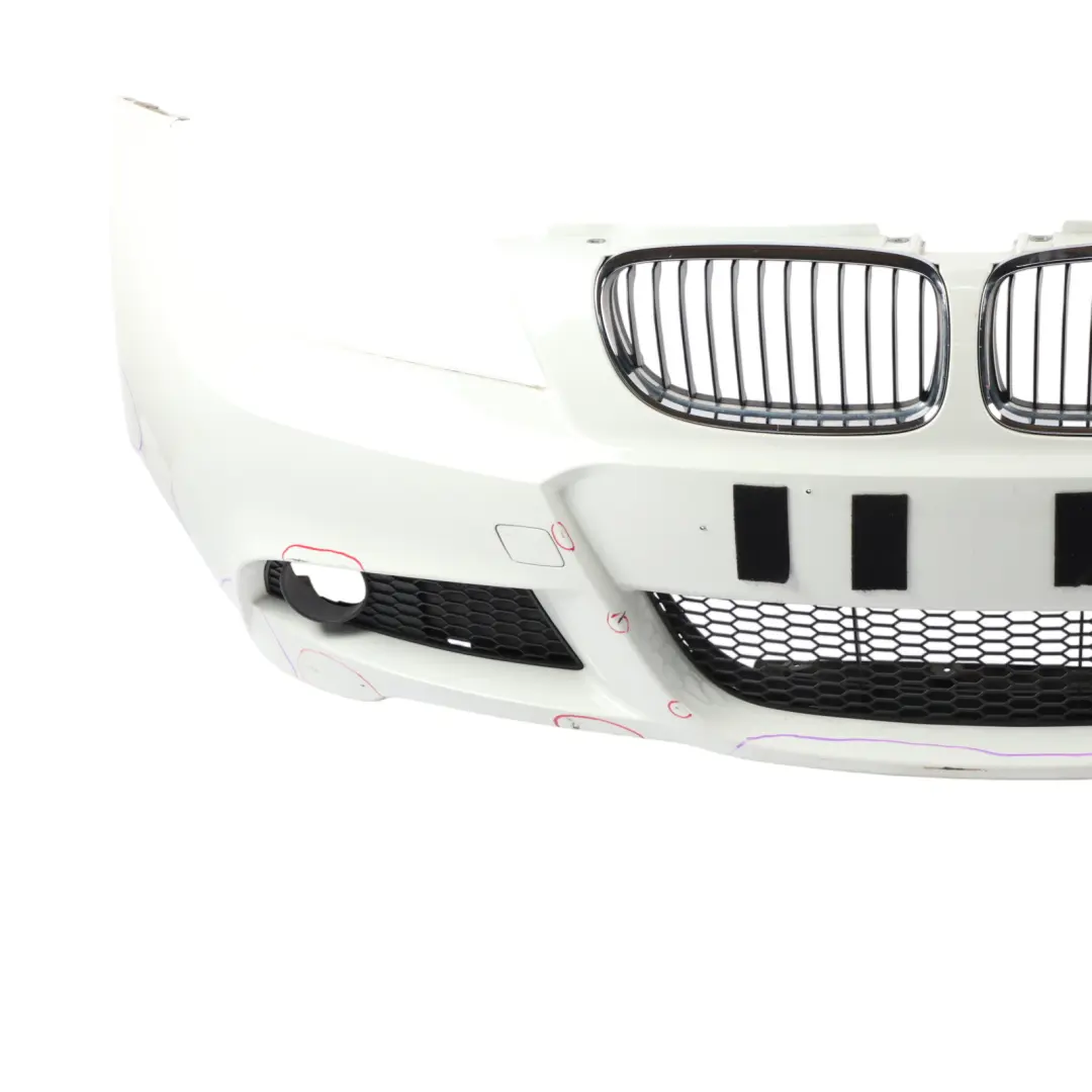 Front Bumper BMW E90 E91 LCI M Sport Complete Trim Panel Alpinweiss 3 - 300  - SKU 0037061-AW2 - Part number 0037061