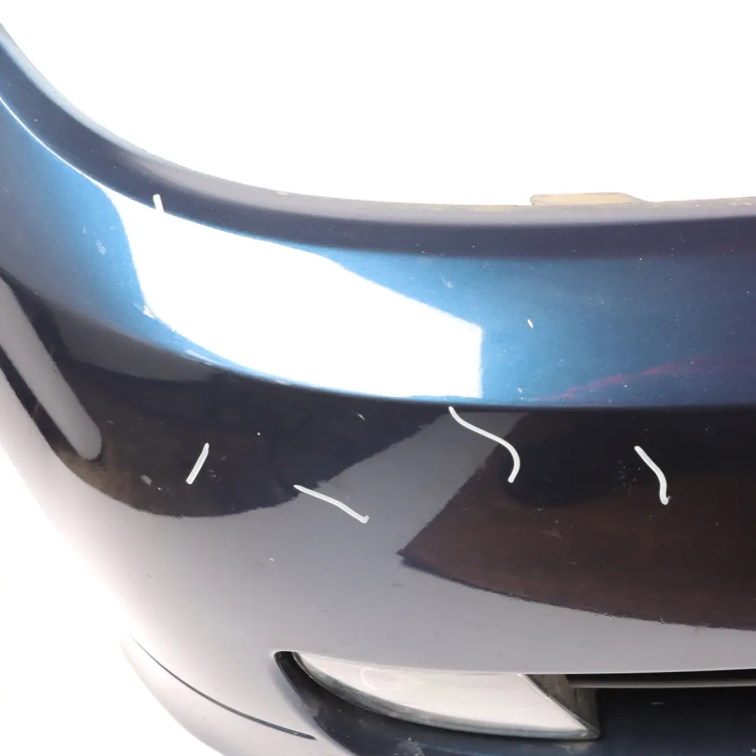 BMW E90 LCI Front Bumper Trim Panel Complete Tiefseeblau Deep Sea Blue - A76 - SKU 0036839-DSB - Part number 0036839