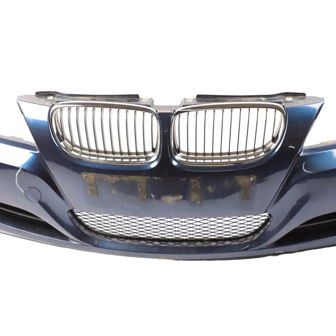 Front Bumper Trim Panel Complete Tiefseeblau Deep Sea Blue - A76 to BMW E90 LCI with Part number 0036839 BMW E90 LCI Front Bumper Trim Panel Complete Tiefseeblau Deep Sea Blue - A76 - SKU 0036839-DSB - Part number 0036839