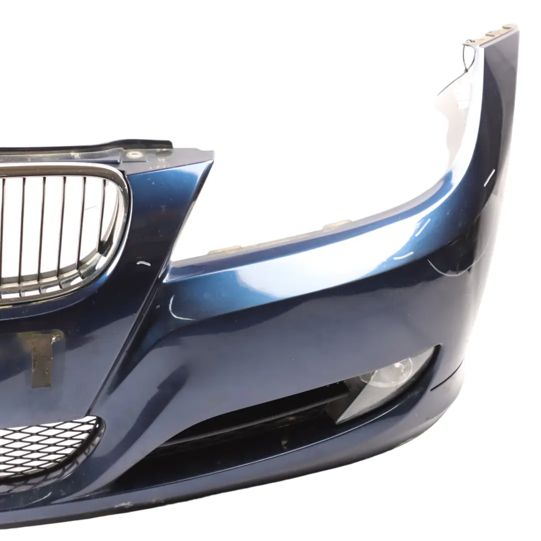 Front Bumper Trim Panel Complete Tiefseeblau Deep Sea Blue - A76 to BMW E90 LCI with Part number 0036839 BMW E90 LCI Front Bumper Trim Panel Complete Tiefseeblau Deep Sea Blue - A76 - SKU 0036839-DSB - Part number 0036839
