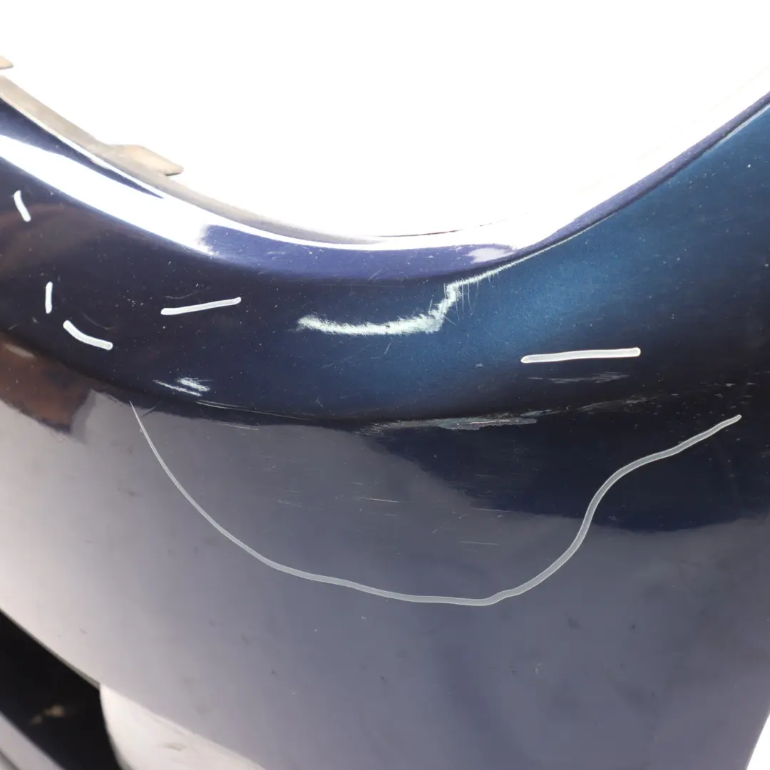 BMW E90 LCI Front Bumper Trim Panel Complete Tiefseeblau Deep Sea Blue - A76 - SKU 0036839-DSB - Part number 0036839