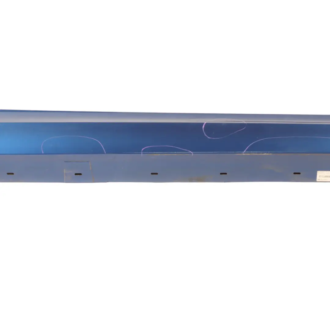 BMW E90 E91 LCI Sill Strip Side Skirt Right O/S Montegoblau Blue Metallic - A51 - SKU 0037060-MTB1 - Part number 0037060