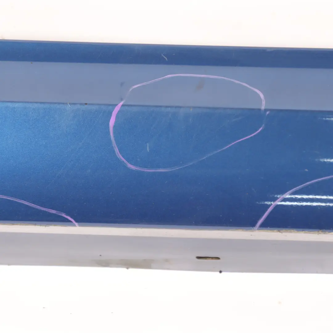 BMW E90 E91 LCI Sill Strip Side Skirt Right O/S Montegoblau Blue Metallic - A51 - SKU 0037060-MTB1 - Part number 0037060