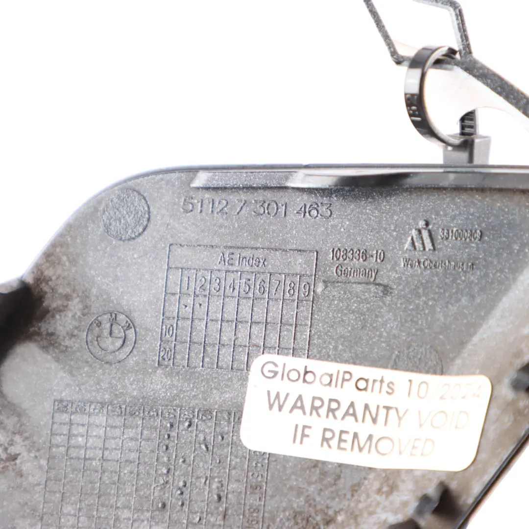  Stoßfängerklappe hinten BMW F20 F21 Abschleppöse Abdeckung Alpinweiss III 300 - SKU 0038888-AW1 - Teilenummer 0038888