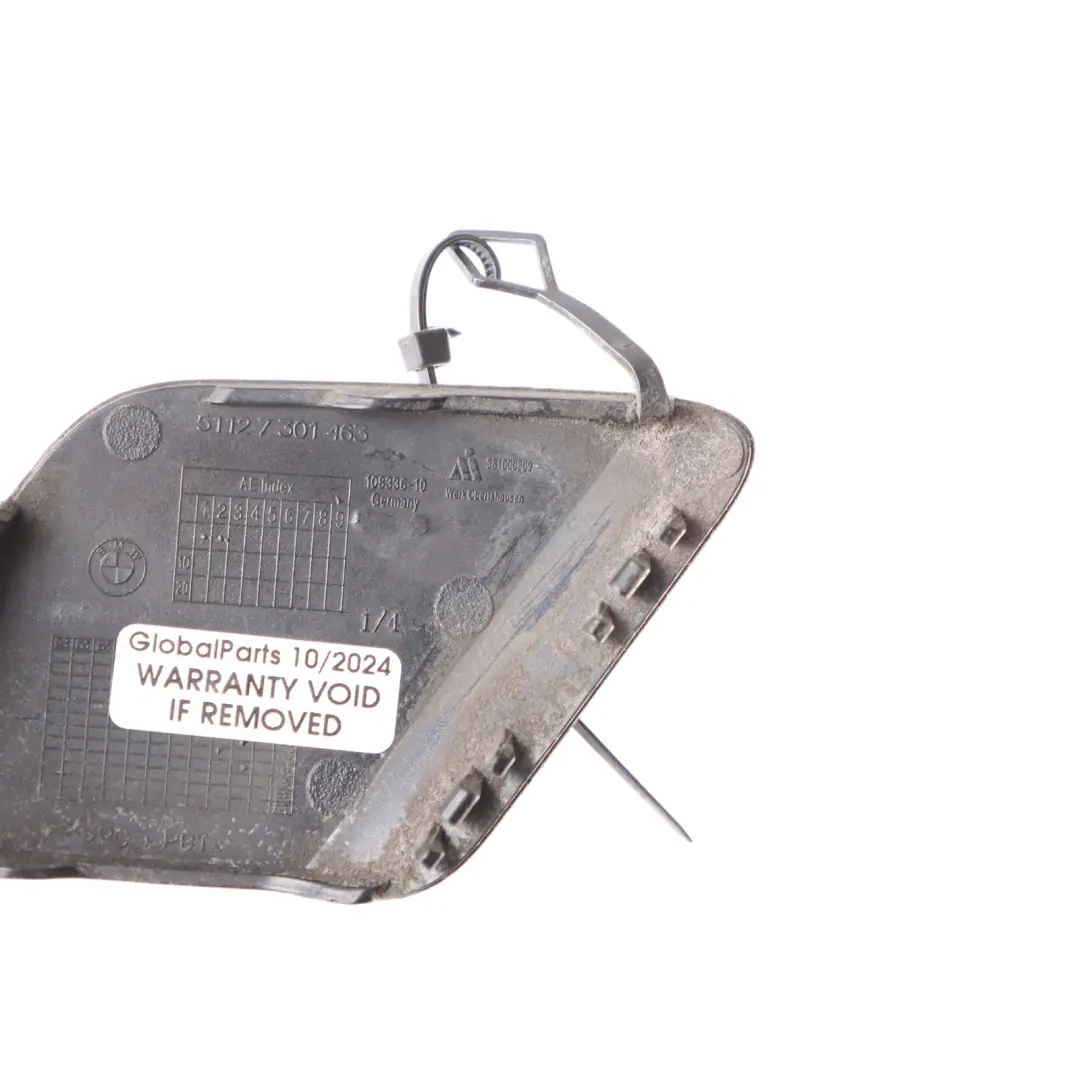 BMW F20 F21 Flap Ojo Remolque Tapa Parachoques Trasero Gris Mineral B39 7301463 - SKU 0038888-MG1 - Número de pieza 0038888