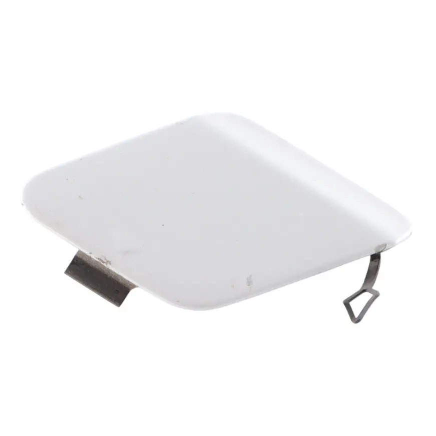 BMW F20 F21 Parachoques trasero Tapa ojal remolque Mineralweiss Mineral Blanco