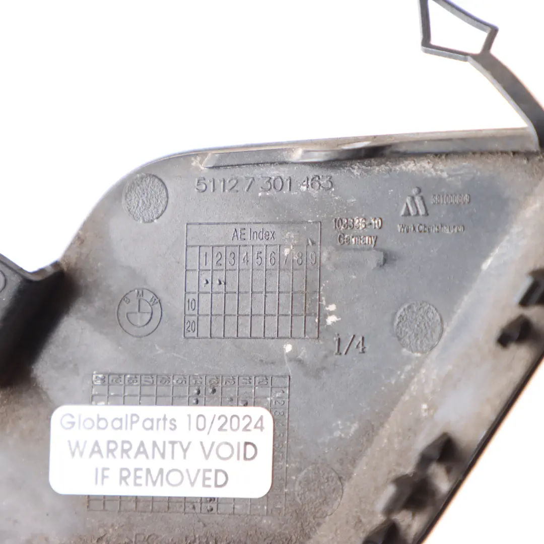  Stoßfängerklappe hinten BMW F20 F21 Abschleppösenabdeckung Mineralweiss A96 - SKU 0038888-MW - Teilenummer 0038888
