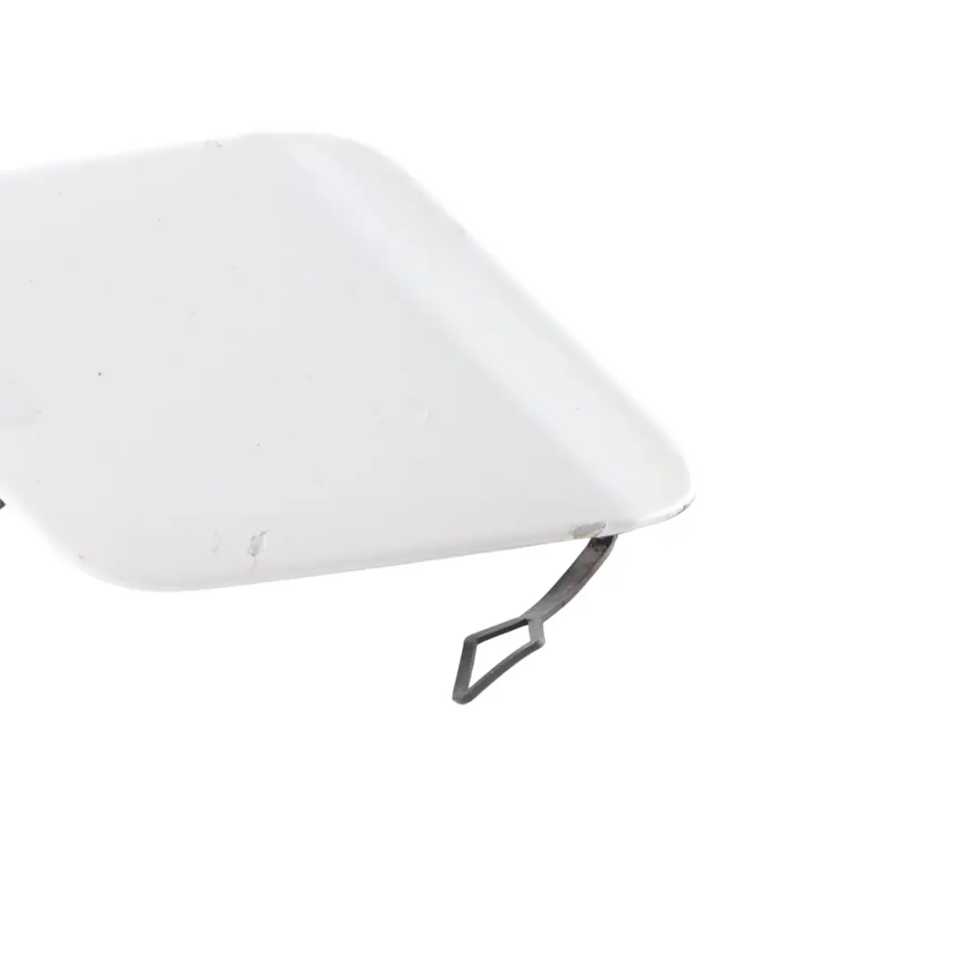 Bumper Flap BMW F20 F21 Towing Eye Cover Mineralweiss Mineral White A96 to Rear with Part number 0038888 Rear Bumper Flap BMW F20 F21 Towing Eye Cover Mineralweiss Mineral White A96 - SKU 0038888-MW - Part number 0038888