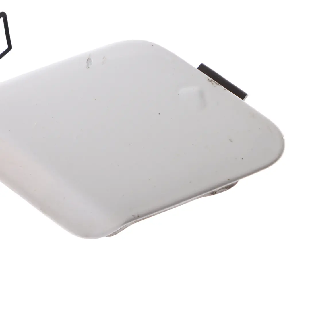 Bumper Flap BMW F20 F21 Towing Eye Cover Mineralweiss Mineral White A96 to Rear with Part number 0038888 Rear Bumper Flap BMW F20 F21 Towing Eye Cover Mineralweiss Mineral White A96 - SKU 0038888-MW - Part number 0038888