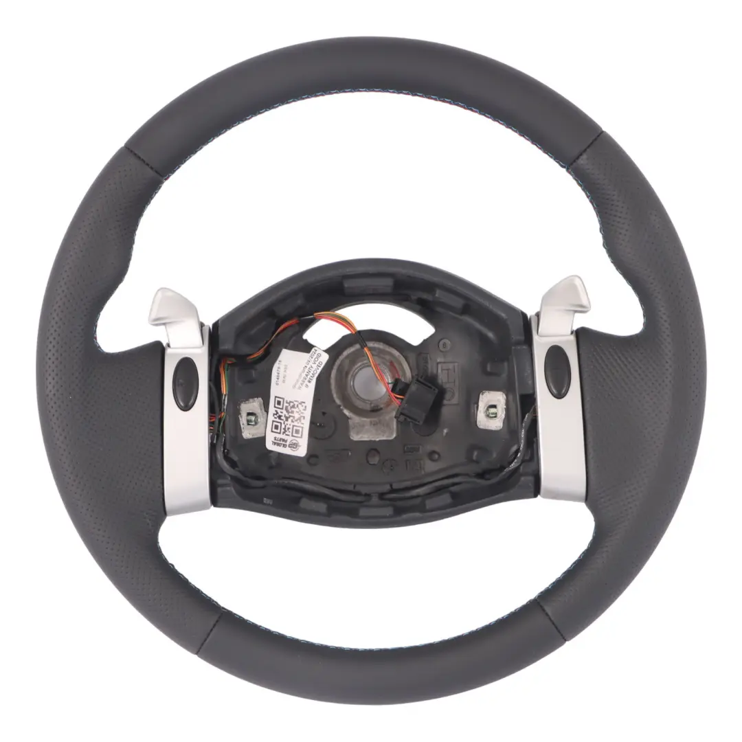NUOVO Volante in Pelle Nera a 2 Razze Steptronic per Mini Cooper One R50 R53 con numero di parte 0146479 Mini Cooper One R50 R53 NUOVO Volante in Pelle Nera a 2 Razze Steptronic - SKU 0146479-15 - Numero di parte 0146479