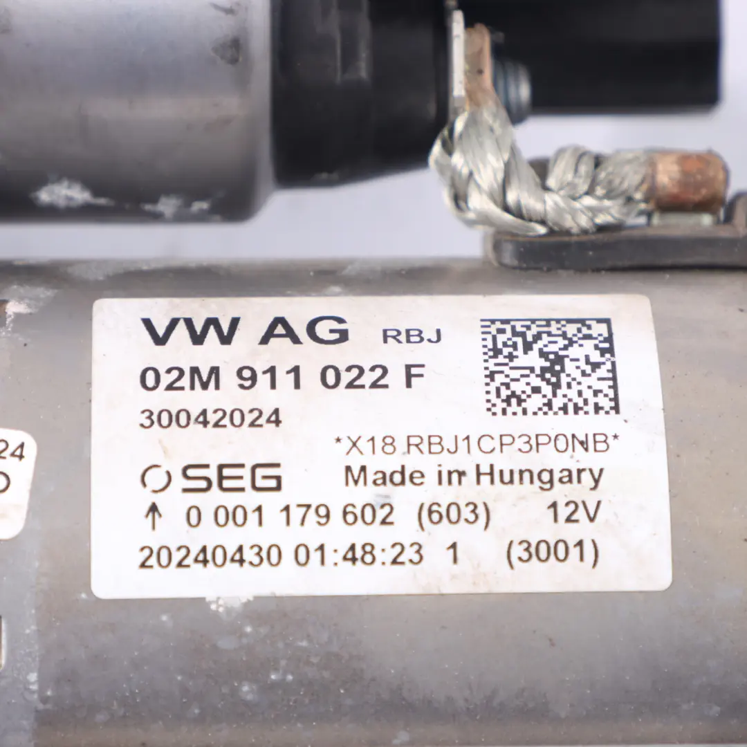 Audi Q2 GA 35 TFSI DXDB Benzin Anlasser Handbuch - SKU 02M911022F - Teilenummer 02M911022F