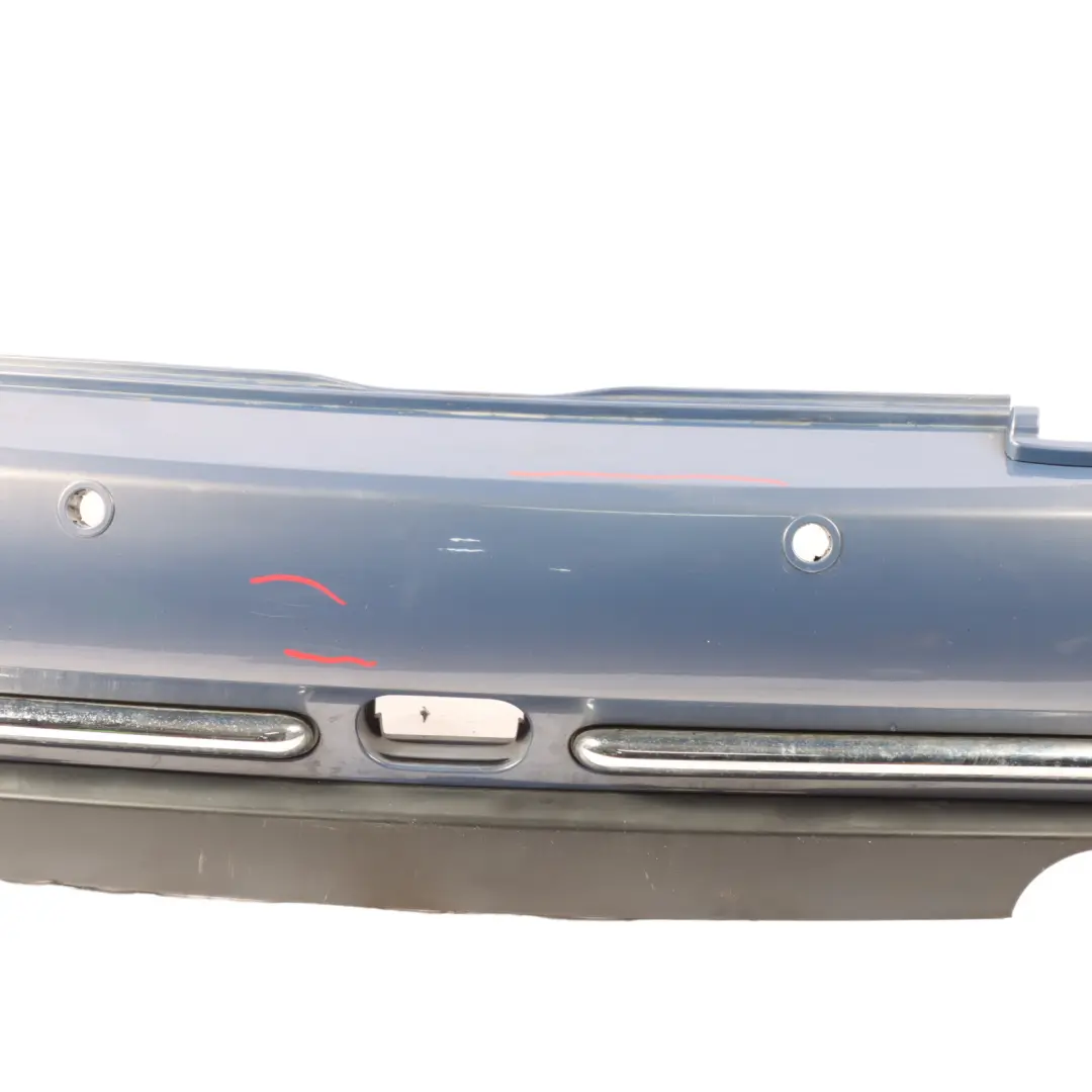 Bumper Cabrio Complete PDC Trim Panel Cool Blue Metallic - A27 to Mini R52 Rear with Part number 0309183 Mini R52 Rear Bumper Cabrio Complete PDC Trim Panel Cool Blue Metallic - A27 - SKU 0309183-COOL - Part number 0309183