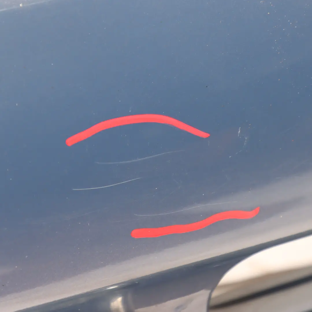 Bumper Cabrio Complete PDC Trim Panel Cool Blue Metallic - A27 to Mini R52 Rear with Part number 0309183 Mini R52 Rear Bumper Cabrio Complete PDC Trim Panel Cool Blue Metallic - A27 - SKU 0309183-COOL - Part number 0309183