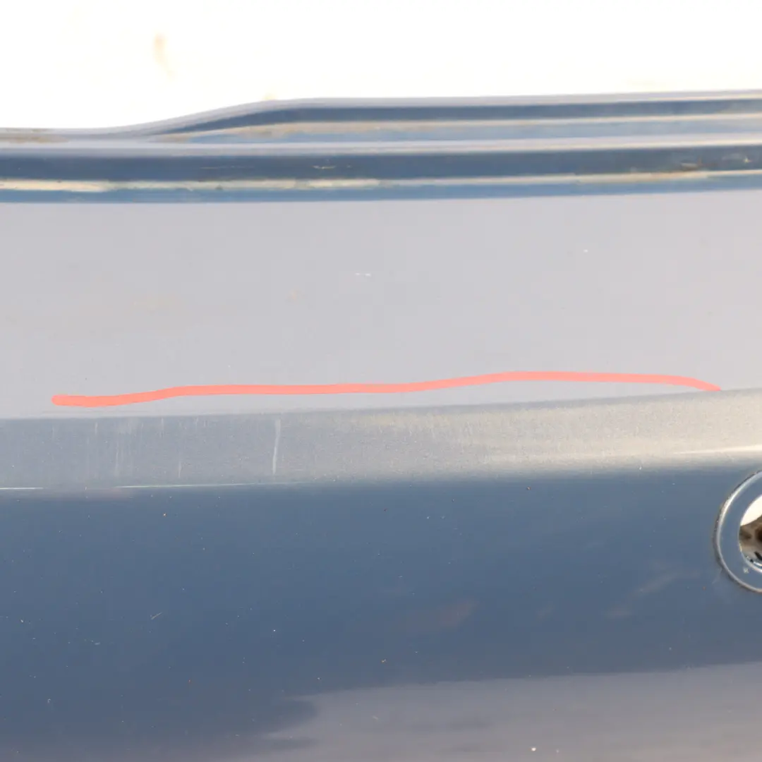 Bumper Cabrio Complete PDC Trim Panel Cool Blue Metallic - A27 to Mini R52 Rear with Part number 0309183 Mini R52 Rear Bumper Cabrio Complete PDC Trim Panel Cool Blue Metallic - A27 - SKU 0309183-COOL - Part number 0309183