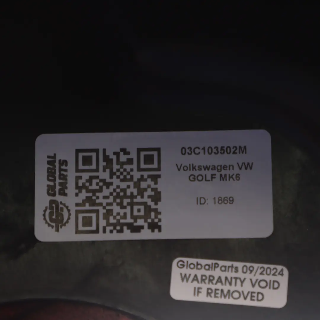 Volkswagen Golf Mk6 Obudowa Pokrywa Kompresora - SKU 03C103502M - Numer Części 03C103502M