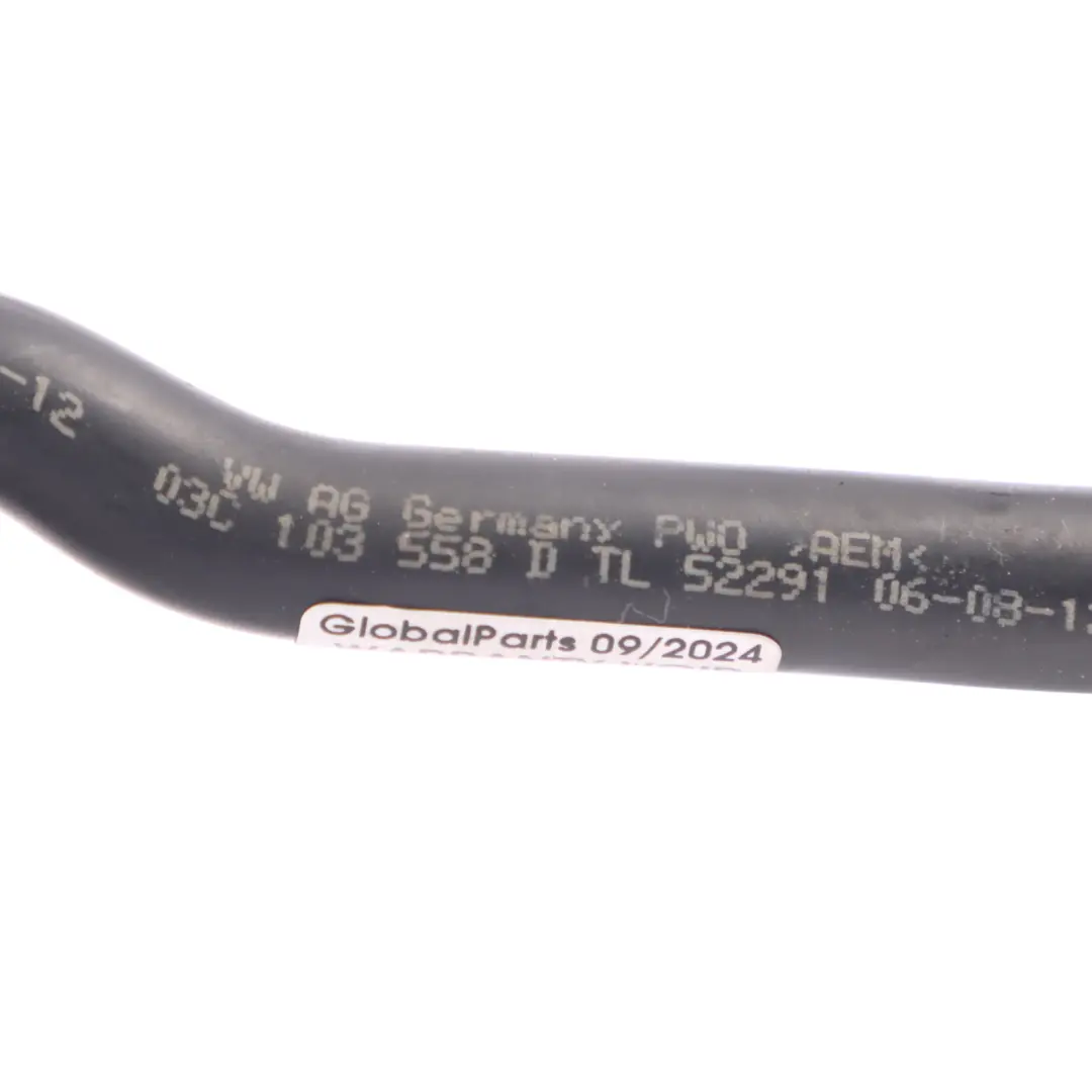 VW Volkswagen Touran 1T 1.4 TSI Control Valve Breather Line Pipe - SKU 03C103558D - Part number 03C103558D