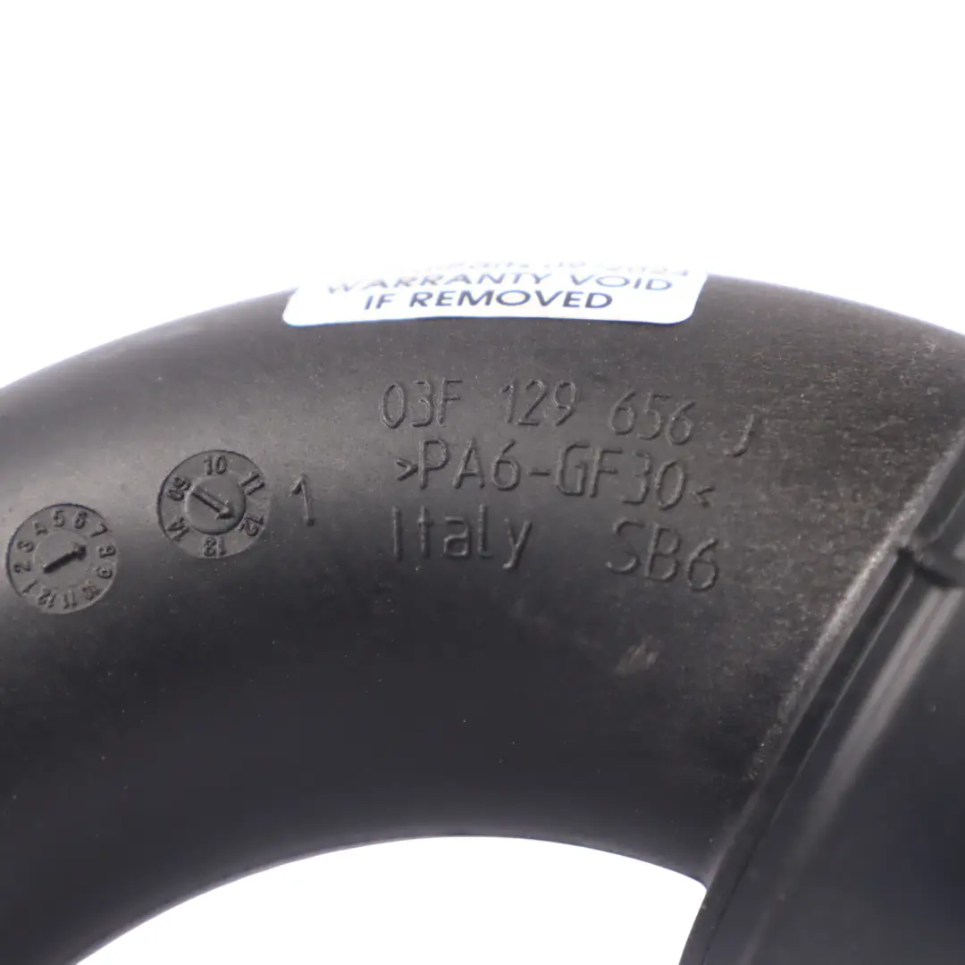 Mk5 6R 1.2 TSI Tubo di aspirazione aria per Volkswagen Polo con numero di parte 03F129656J Volkswagen Polo Mk5 6R 1.2 TSI Tubo di aspirazione aria - SKU 03F129656J - Numero di parte 03F129656J