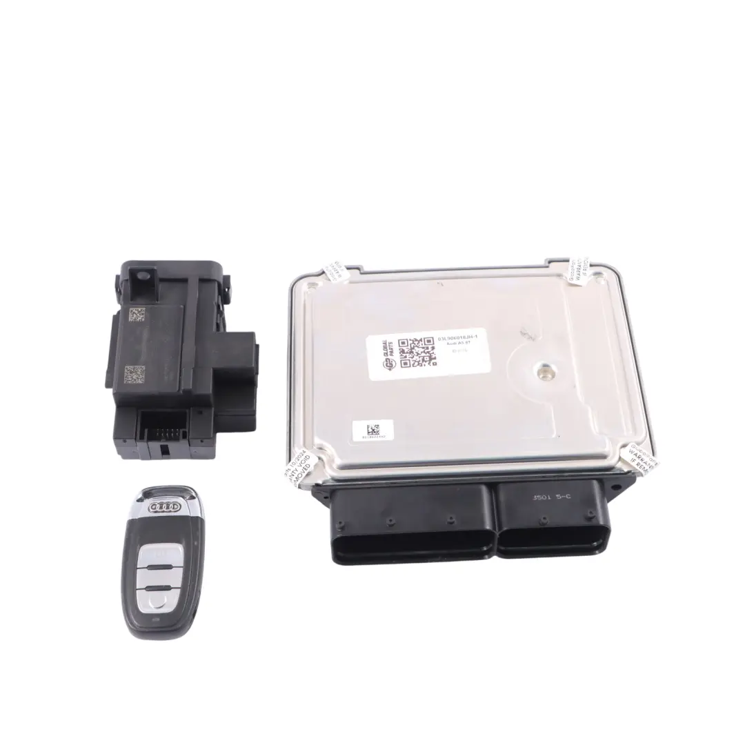 Audi A5 8T 2.0 TDI CGLC Unité Moteur ECU Kit Clé de Contact - SKU 03L906018JH-1 - Numéro de pièce 03L906018JH