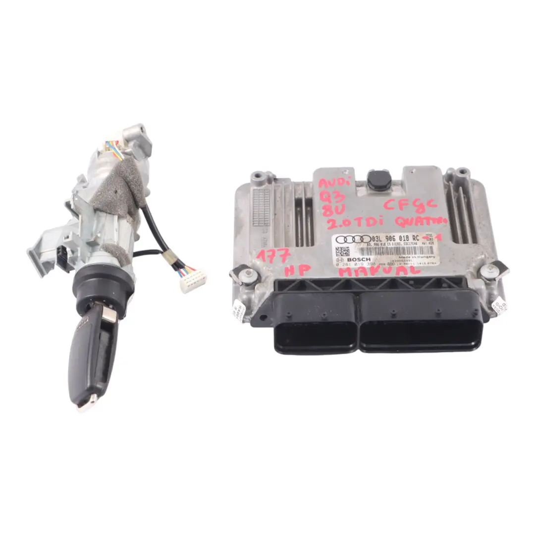 CFGC Quattro Motor Kit ECU Llave contacto Manual para Audi Q3 8U 2.0 TDI con número de pieza 03L906018RC Audi Q3 8U 2.0 TDI CFGC Quattro Motor Kit ECU Llave contacto Manual - SKU 03L906018RC-1 - Número de pieza 03L906018RC