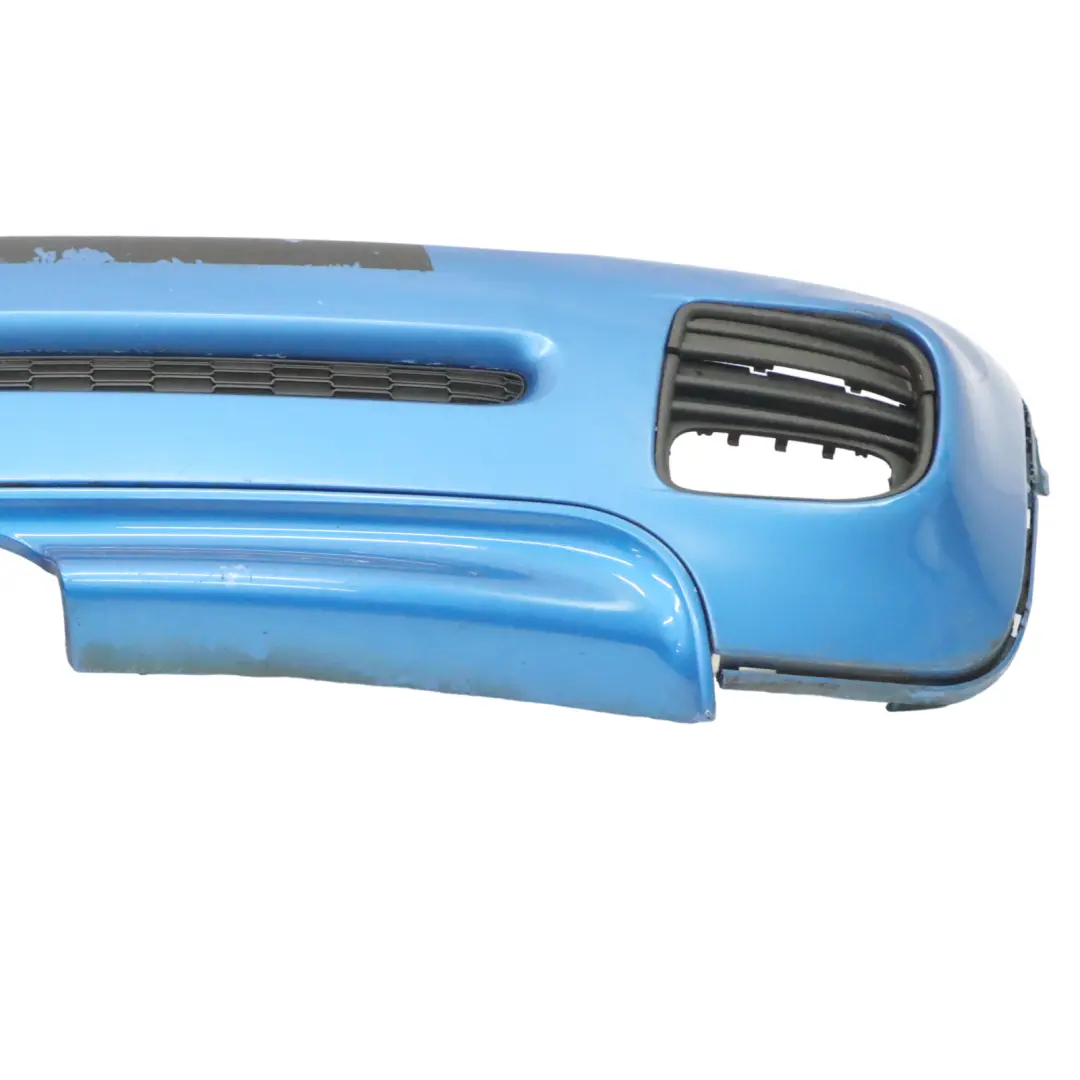 hintere Stoßstangenverkleidung JCW Lightning Blue Metallic - A63 für Mini R56 R57 mit Teilenummer 0404110 Mini R56 R57 hintere Stoßstangenverkleidung JCW Lightning Blue Metallic - A63 - SKU 0404110-LB1 - Teilenummer 0404110