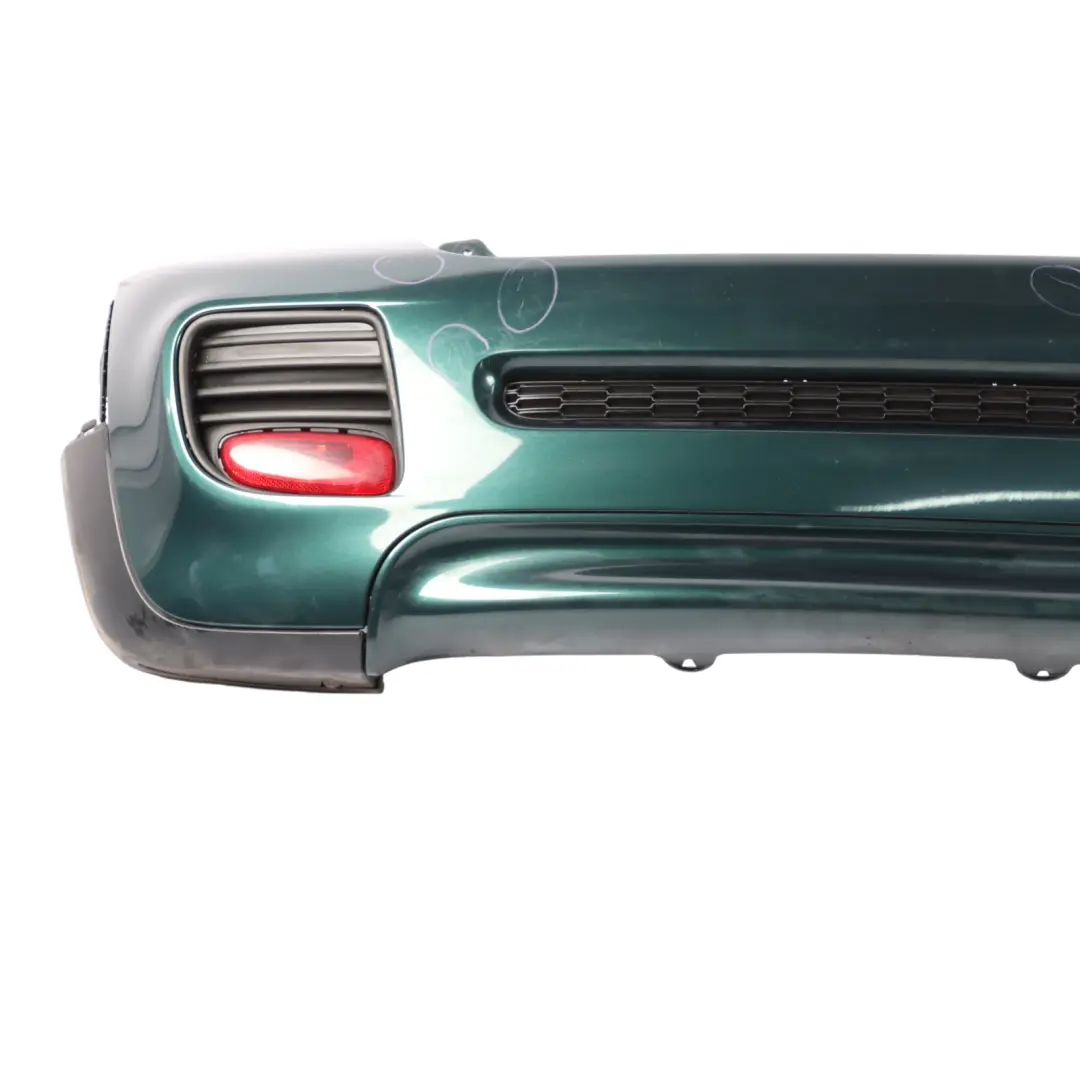 Bumper Trim JCW Aerokit British Racing Green Metallic - A67 to Mini R56 R57 Rear with Part number 0413367 Mini R56 R57 Rear Bumper Trim JCW Aerokit British Racing Green Metallic - A67 - SKU 0413367-BRG - Part number 0413367