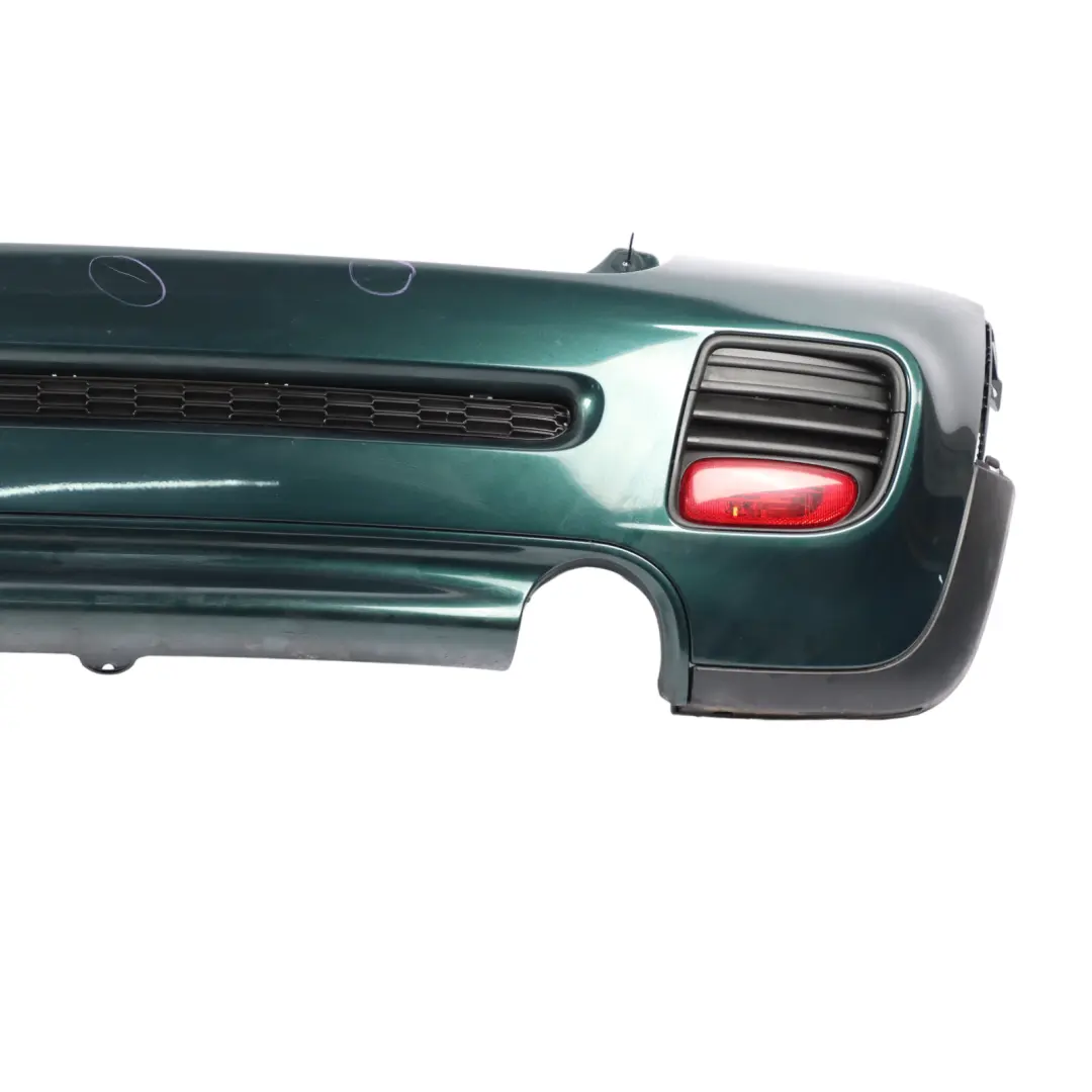 Bumper Trim JCW Aerokit British Racing Green Metallic - A67 to Mini R56 R57 Rear with Part number 0413367 Mini R56 R57 Rear Bumper Trim JCW Aerokit British Racing Green Metallic - A67 - SKU 0413367-BRG - Part number 0413367
