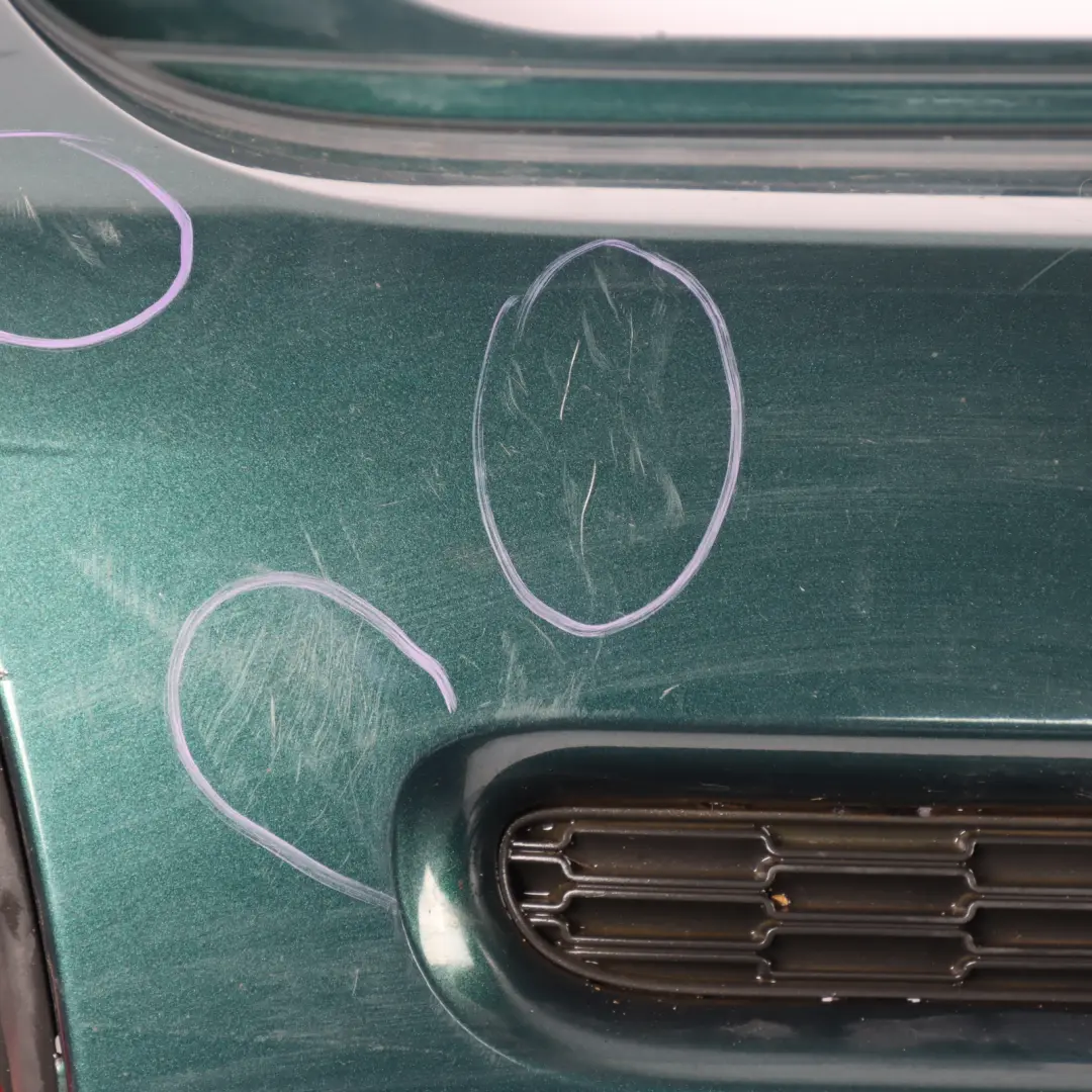 Bumper Trim JCW Aerokit British Racing Green Metallic - A67 to Mini R56 R57 Rear with Part number 0413367 Mini R56 R57 Rear Bumper Trim JCW Aerokit British Racing Green Metallic - A67 - SKU 0413367-BRG - Part number 0413367