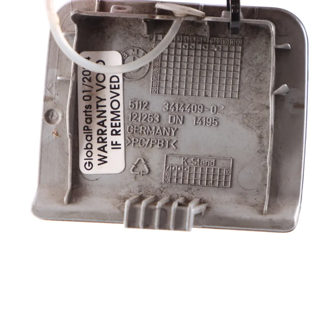 BMW X3 E83 LCI Gancio Traino Coperchio Paraurti Posteriore Grigio Argento - A08 - SKU 0420661-SBG - Numero di parte 0420661