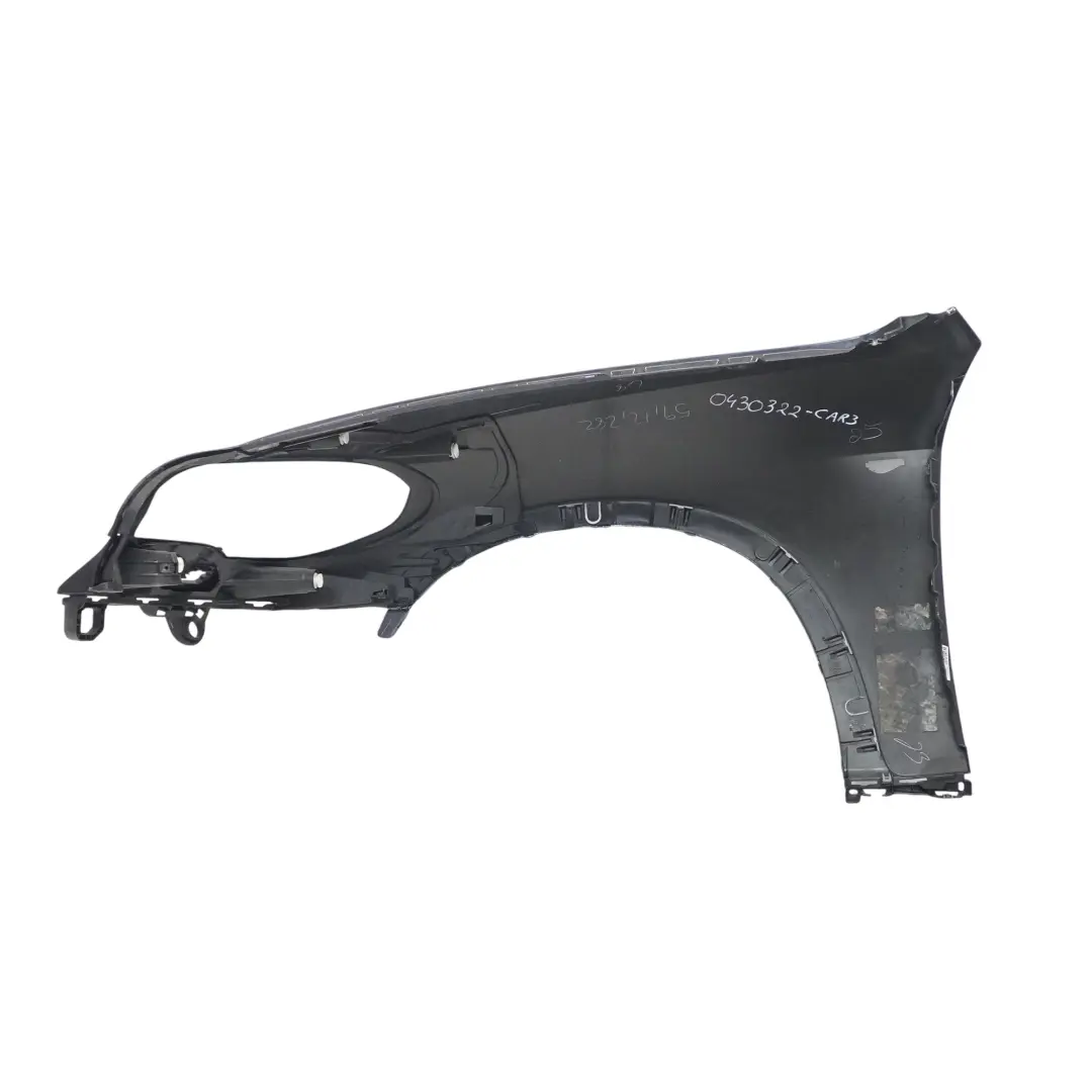 Side Wing Panel BMW X5 E70 Front Right O/S Fender Carbonschwarz Black - 416 to with Part number 0430322 Side Wing Panel BMW X5 E70 Front Right O/S Fender Carbonschwarz Black - 416 - SKU 0430322-CAR3 - Part number 0430322