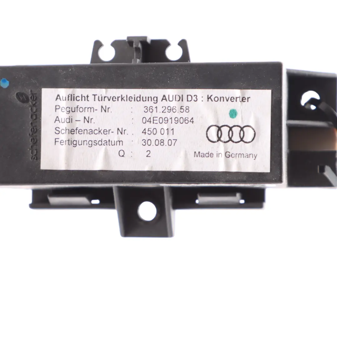 Audi A8 D3 Moduł Podświetlenia Drzwi Przód Tył - SKU 04E0919064 - Numer Części 04E0919064