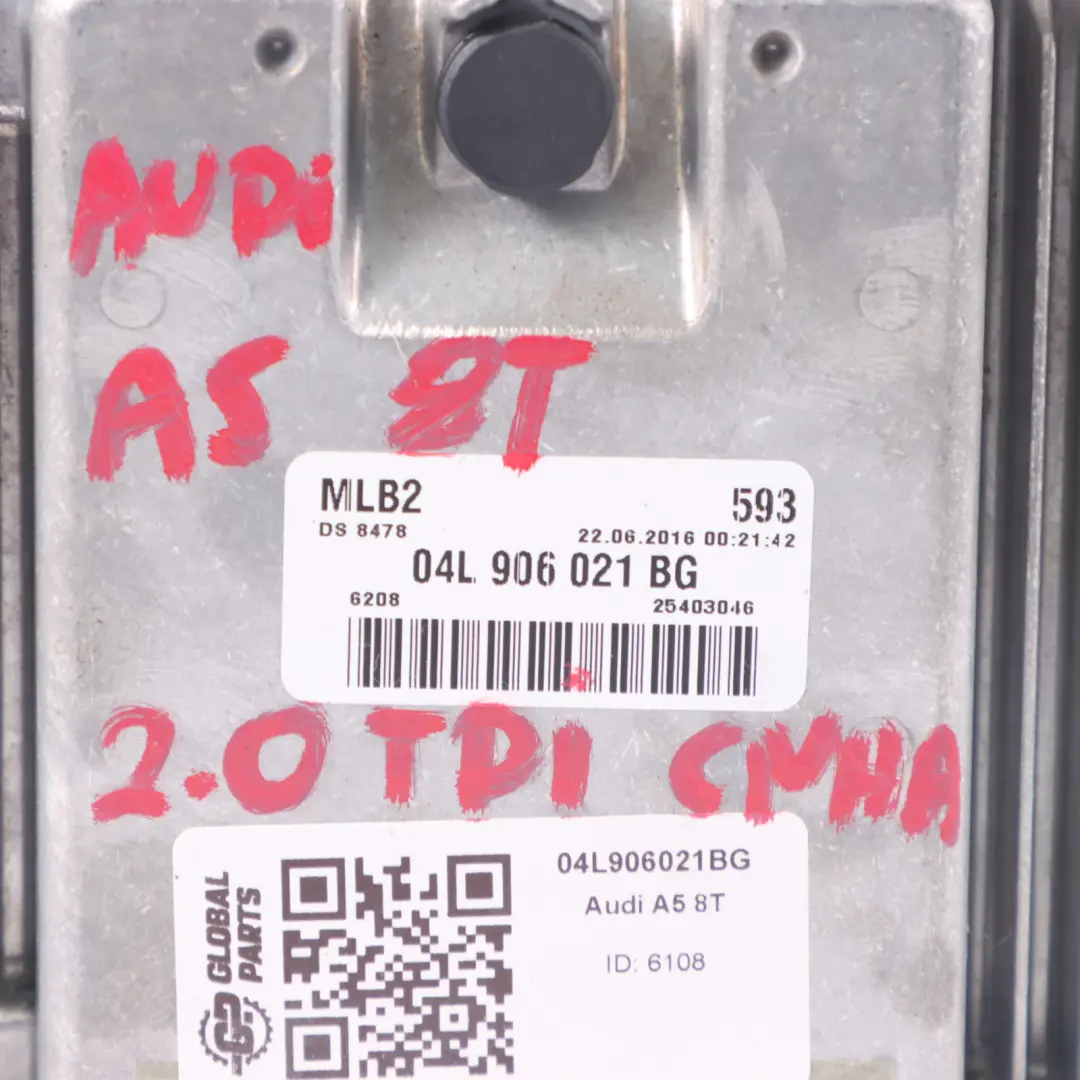 CNHA 190HP Engine Control Unit ECU Automatic Audi A5 8T 2.0 TDI - SKU 04L906021BG - Part number 04L906021BG