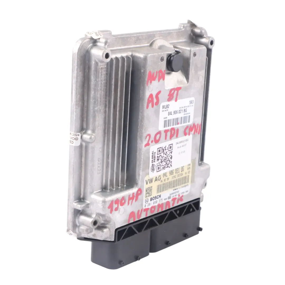 CNHA 190HP Engine Control Unit ECU Automatic Audi A5 8T 2.0 TDI - SKU 04L906021BG - Part number 04L906021BG