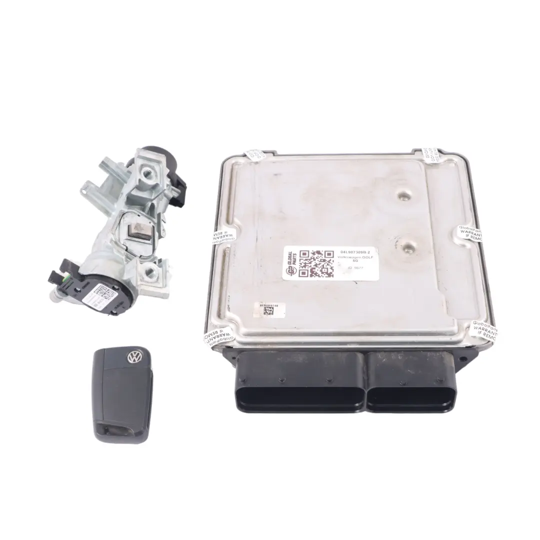 Volkswagen Golf 7 1.6 TDI CLHA 105HP Motor ECU Kit Schlüssel Zündung - SKU 04L907309B-2 - Teilenummer 04L907309B