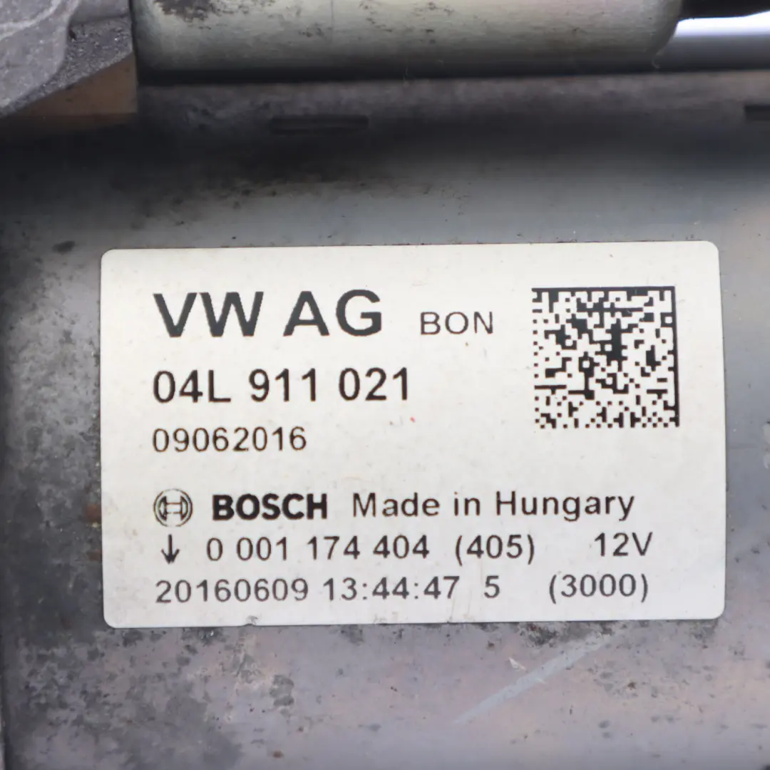 CNHA Diesel Engine Motor Starter to Audi A5 8T 2.0 TDI with Part number 04L911021 Audi A5 8T 2.0 TDI CNHA Diesel Engine Motor Starter - SKU 04L911021 - Part number 04L911021