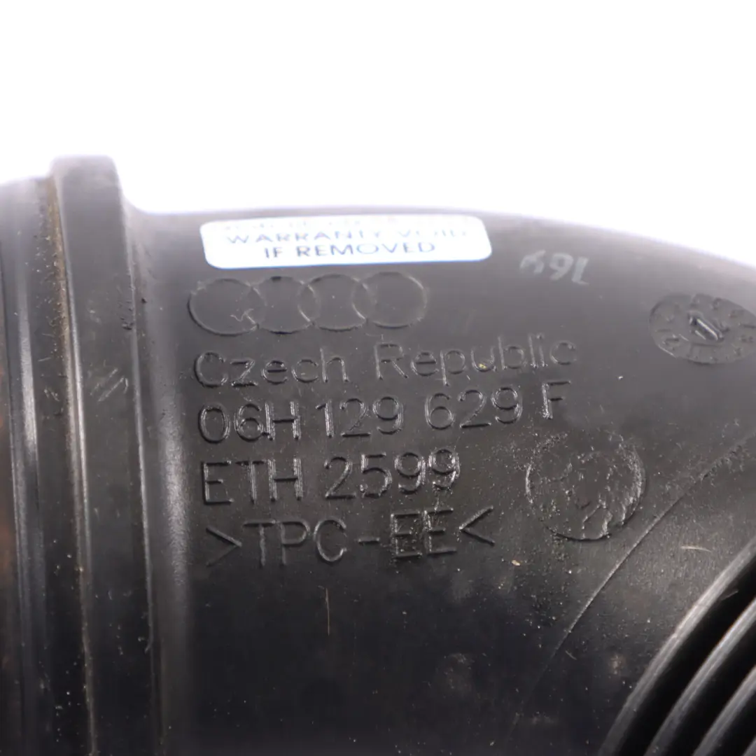 Audi A5 8T Turbo Ladeluftkühler Ansaugrohr Schlauchleitung - SKU 06H129629F - Teilenummer 06H129629F