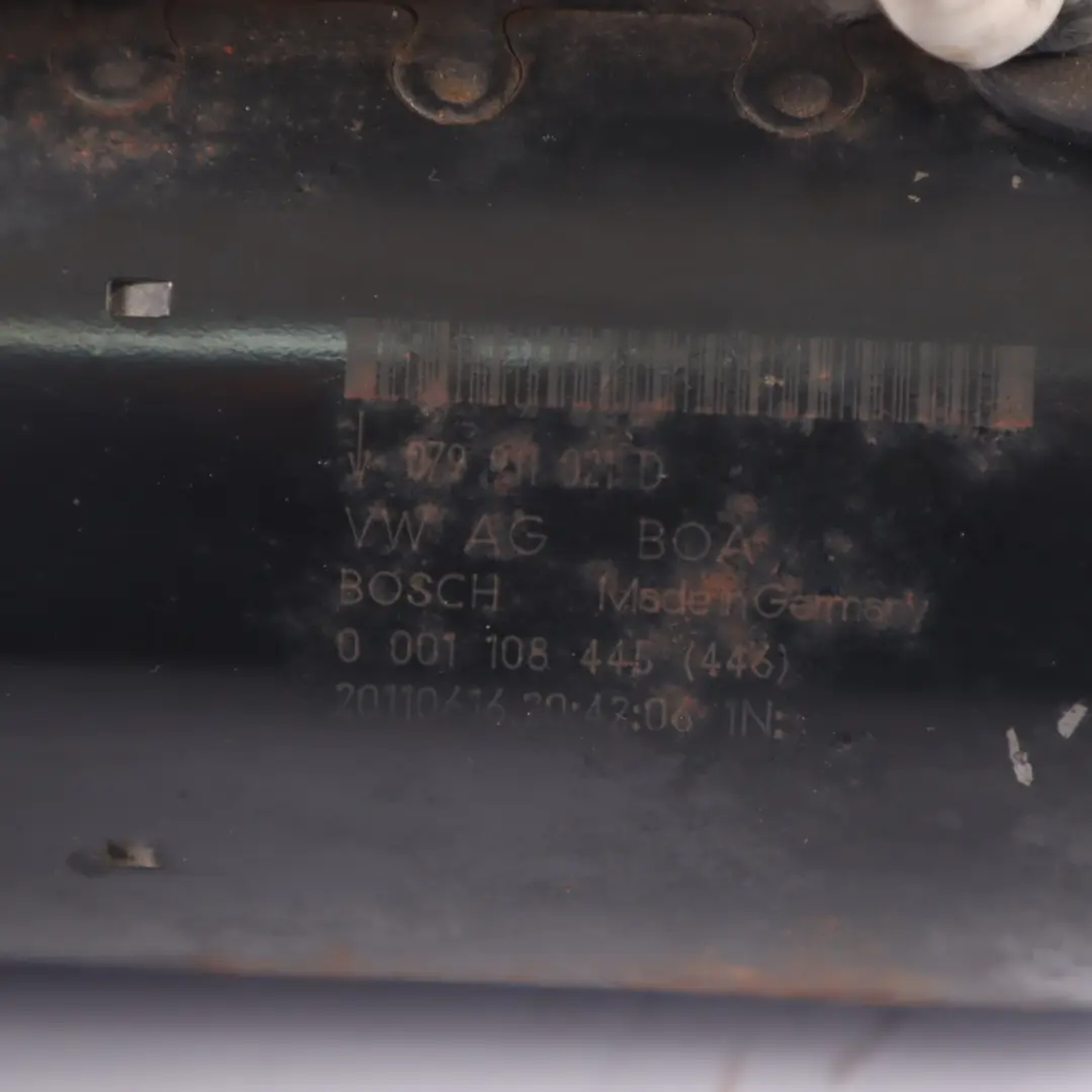 Audi Q7 4L Démarreur du moteur Démarreur l'actionneur du moteur - SKU 079911021D - Numéro de pièce 079911021D