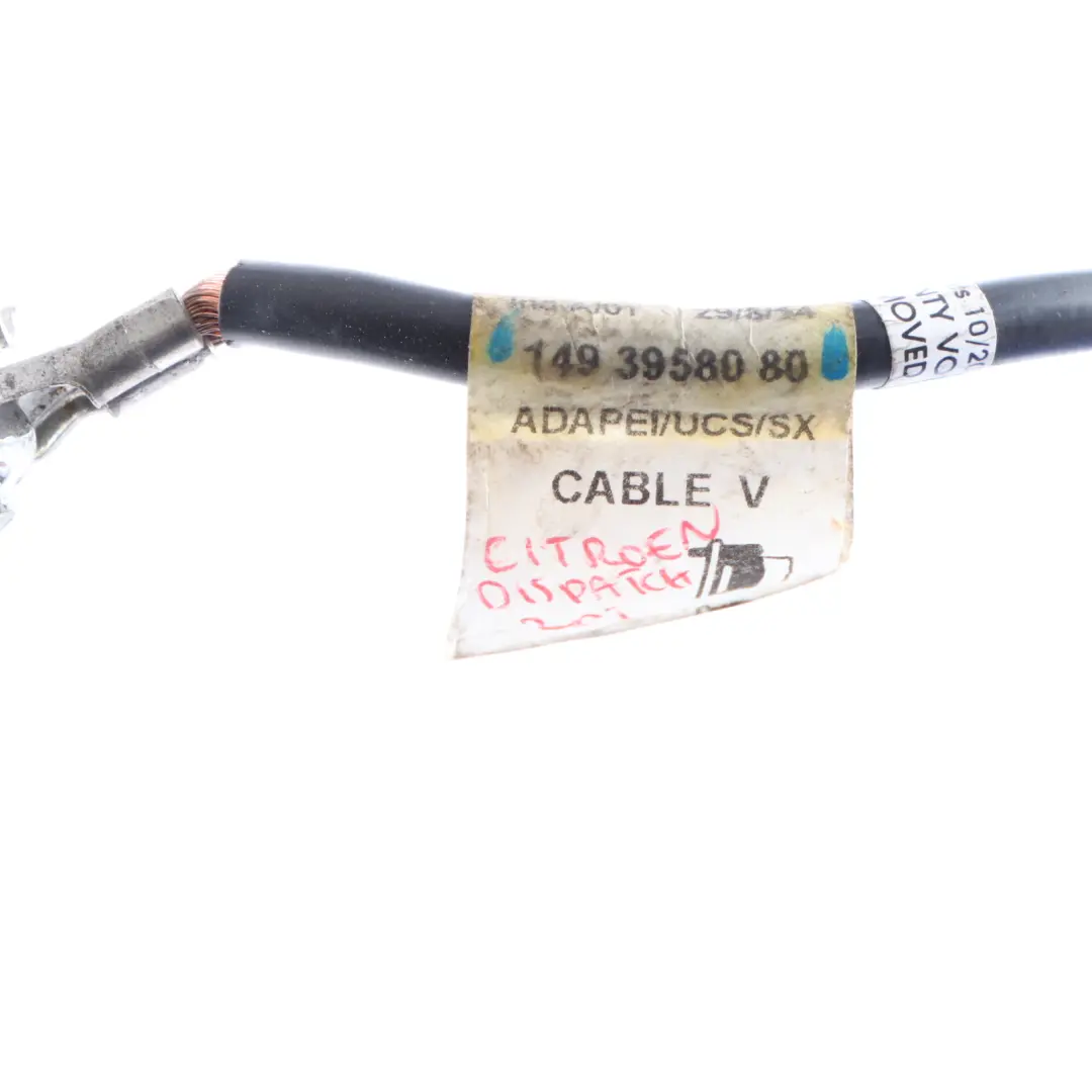 Citroen Peugeot 1.6 HDI Negative Terminal Cable HV Battery Ground to with Part number 1493958080 Citroen Peugeot 1.6 HDI Negative Terminal Cable HV Battery Ground - SKU 1493958080 - Part number 1493958080