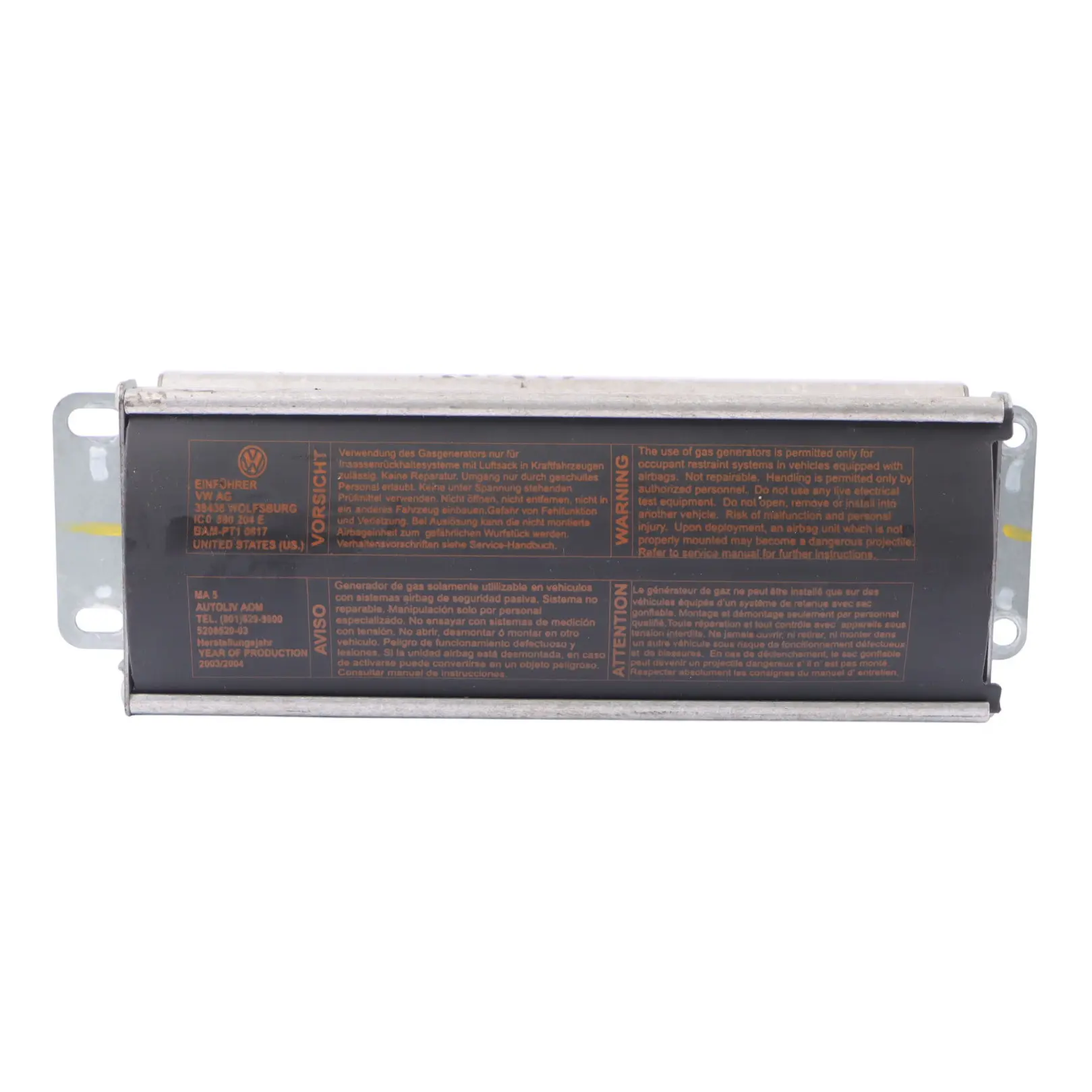 Volkswagen New Beetle Tableau de bord Module d'air côté passager 1C0880204E