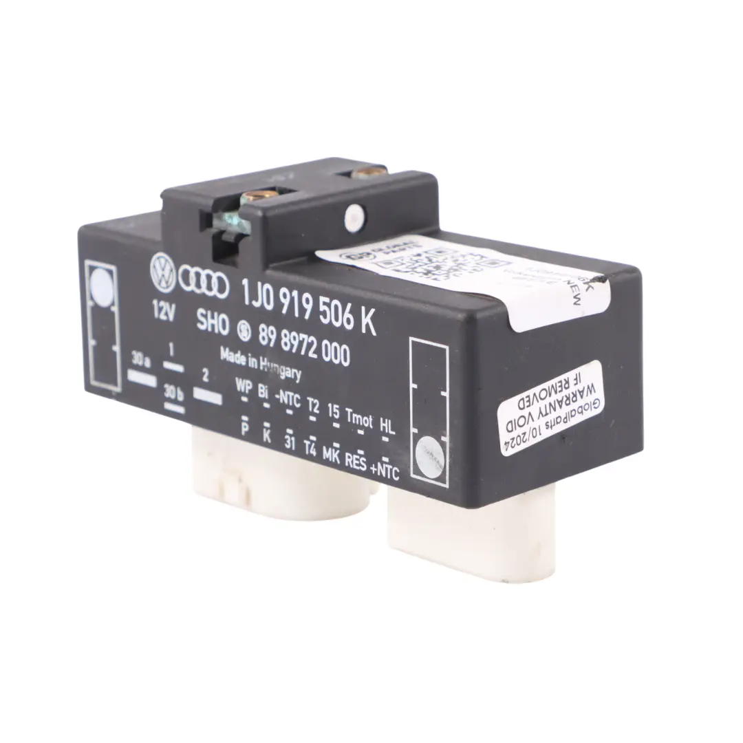 Fan Control Module Relay to VW Volkswagen New Beetle with Part number 1J0919506K VW Volkswagen New Beetle Fan Control Module Relay - SKU 1J0919506K - Part number 1J0919506K