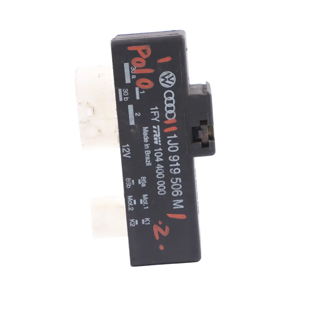 Radiator Cooling Fan Relay Control Unit to Volkswagen Skoda Seat Audi with Part number 1J0919506M Volkswagen Skoda Seat Audi Radiator Cooling Fan Relay Control Unit - SKU 1J0919506M - Part number 1J0919506M