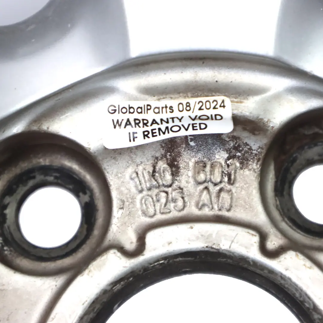 VW Volkswagen Golf Mk5 Mk6 Argento Cerchio in Lega 17" ET:54 7J - SKU 1K0601025AN-1 - Numero di parte 1K0601025AN