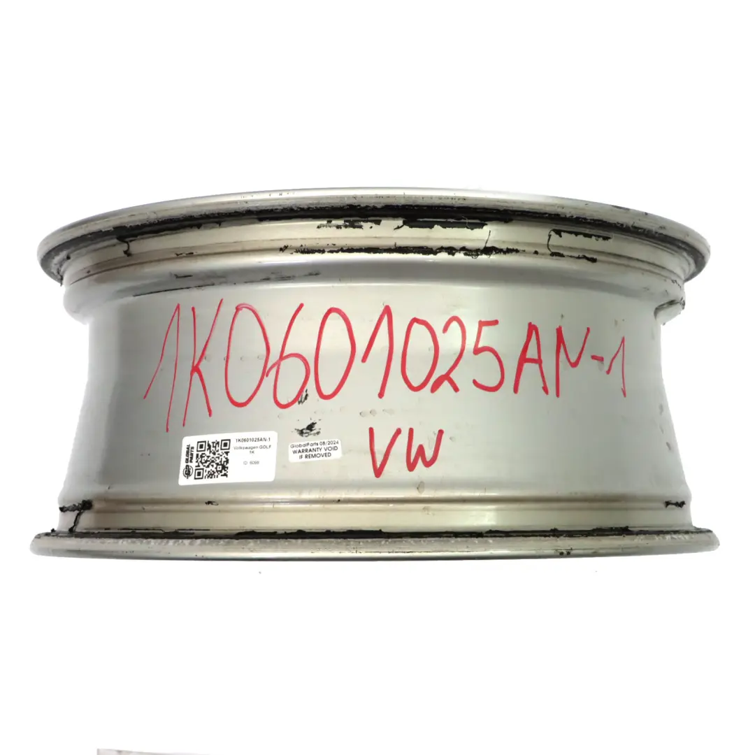 VW Volkswagen Golf Mk5 Mk6 Argento Cerchio in Lega 17" ET:54 7J - SKU 1K0601025AN-1 - Numero di parte 1K0601025AN