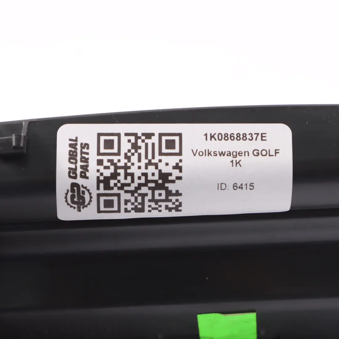 VW Golf 5 V 1K Occhiali sole Portaoggetti Rivestimento tetto nero - SKU 1K0868837E - Numero di parte 1K0868837E