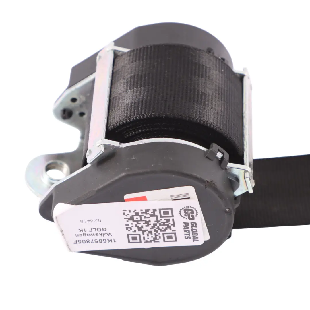 VW Golf V 5 1K Rear Left N/S Seat Belt Seatbelt Black - SKU 1K6857805F - Part number 1K6857805F