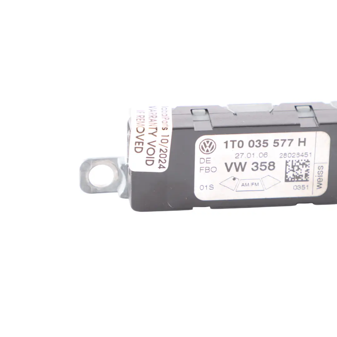 Antenna Amplifier Rear Left N/S AM/FM Module to Volkswagen Touran 1T with Part number 1T0035577H Volkswagen Touran 1T Antenna Amplifier Rear Left N/S AM/FM Module - SKU 1T0035577H - Part number 1T0035577H