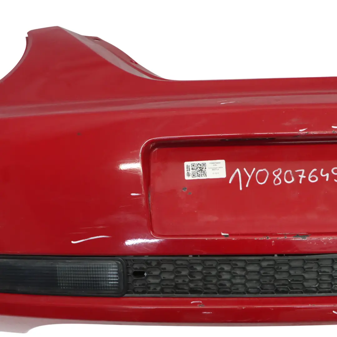 Volkswagen VW New Beetle Bumper Rear Trim Panel Cover California Salsa Red - A3H - SKU 1Y0807649D-CAL - Part number 1Y0807649D