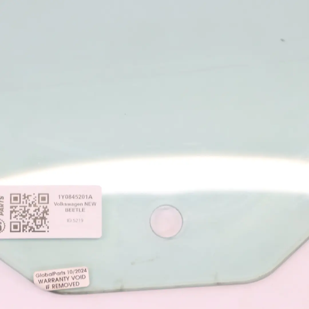 Volkswagen VW New Beetle Door Window Glass Front Left N/S AS2 Green - SKU 1Y0845201A - Part number 1Y0845201A