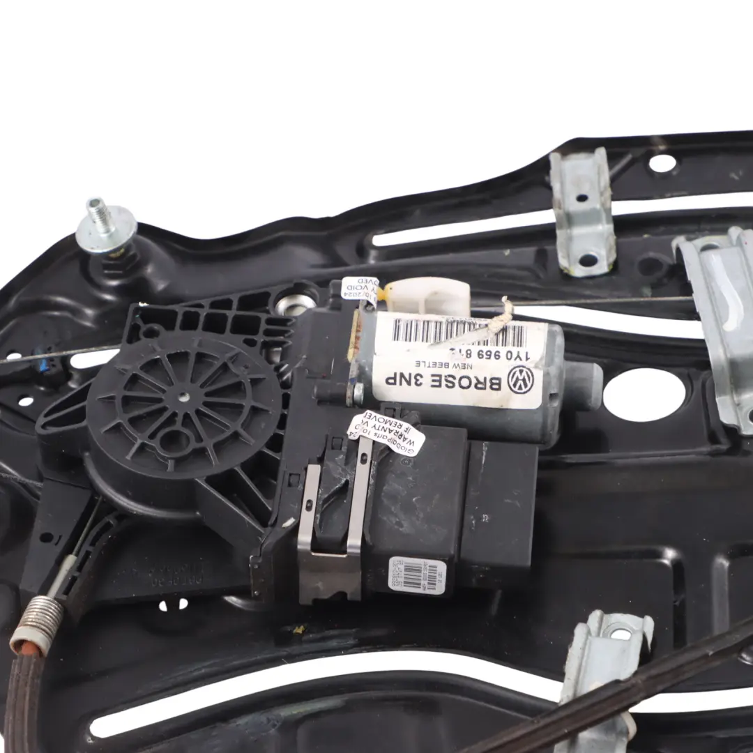 VW Volkswagen New Beetle Rear Window Regulator Right O/S Mechanism - SKU 1Y0847272E - Part number 1Y0847272E