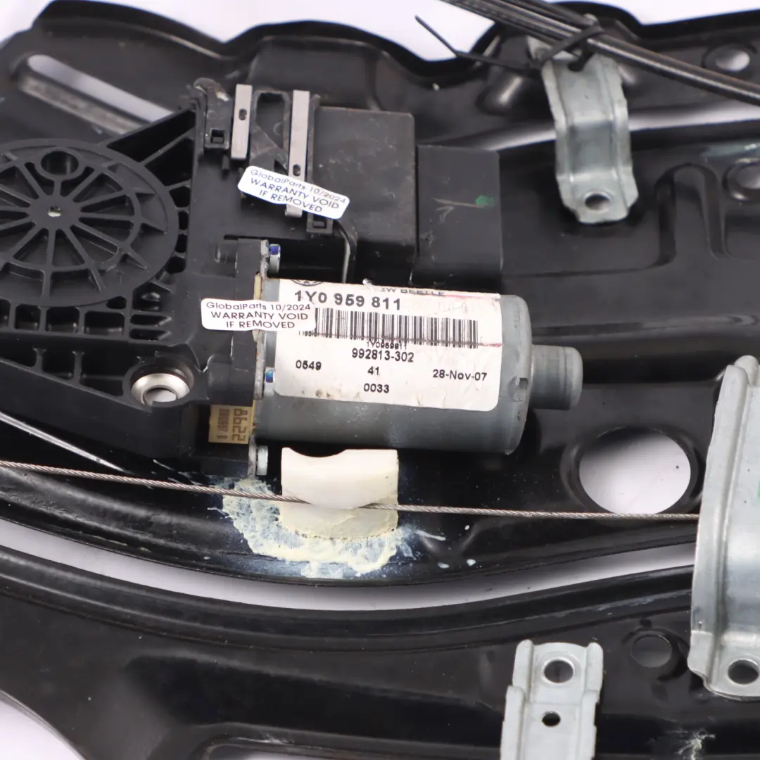 VW Volkswagen New Beetle Regolatore Lunotto Sinistro Meccanismo - SKU 1Y0847271E - Numero di parte 1Y0847271E