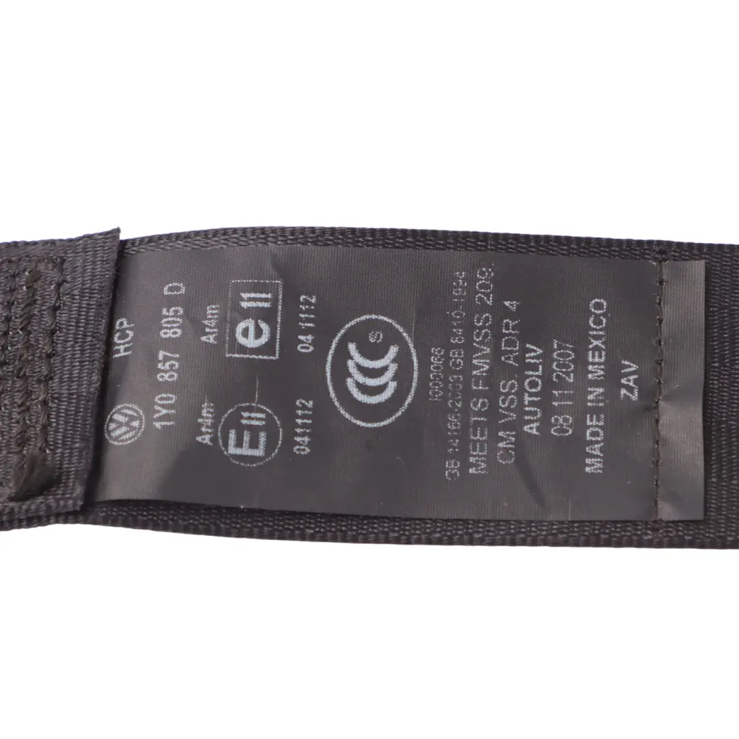 Siège Ceinture Sécurité Arrière Gauche Droite pour Volkswagen New Beetle à propos du numéro de pièce 1Y0857805D Volkswagen New Beetle Siège Ceinture Sécurité Arrière Gauche Droite - SKU 1Y0857805D - Numéro de pièce 1Y0857805D